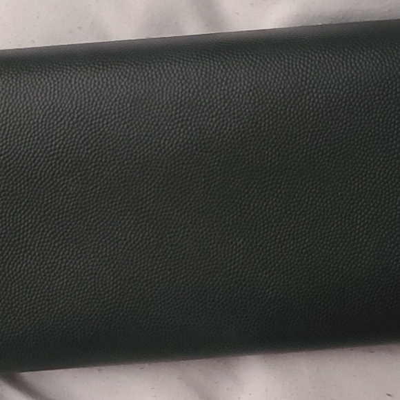 Authentic YSL black leather long wallet - Picture 14 of 15